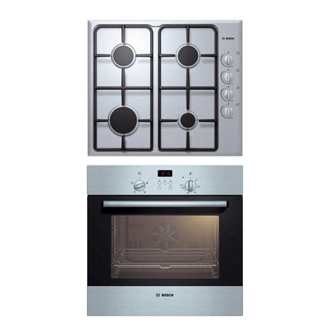 bosch single fan oven and gas hob
